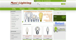 Desktop Screenshot of maxilighting.hu